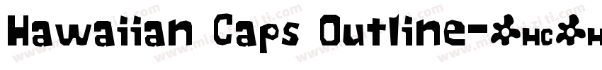 Hawaiian Caps Outline字体转换